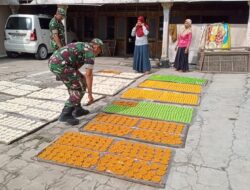 Sentuhan Babinsa di Desa Majenang, UMKM Rengginang Kian Berkembang