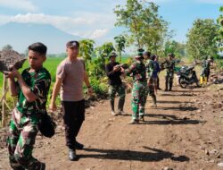Danramil Pimpin Kerja Estafet, TMMD Sragen Pacu Pengecoran Jalan Desa Puro