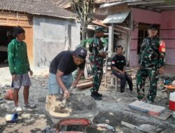 Pengabdian Tanpa Henti di Hari Libur, Satgas TMMD Kodim Sragen Tetap Bangun Desa Puro