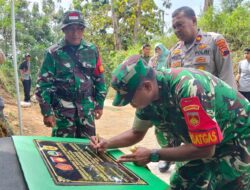 Jalan Hasil TMMD di Hargantoro Diresmikan, Dandim Wonogiri Dorong Percepatan Ekonomi Desa