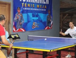 Semarak Hari Bhayangkara ke-80, Polres Trenggalek Gelar Turnamen Tenis Meja yang Satukan Polisi dan Masyarakat