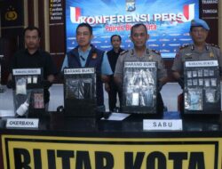 Polres Blitar Kota Ungkap 12 Kasus Narkoba dalam Sebulan, 14 Tersangka Diamankan