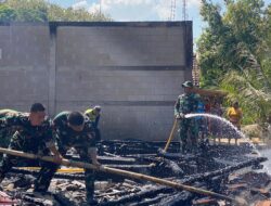 Gerak Cepat Yonif TP-885/BP Perkuat Upaya Pemadaman Kebakaran di Kecamatan Temayang