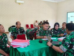Perkuat Akuntabilitas dan Tata Kelola Satuan, Tim Wasrik Itdam IV/Diponegoro Periksa Kodim 0724/Boyolali