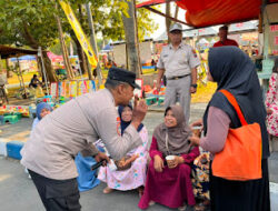 Satbinmas Polres Ngawi Hadir di Tengah Warga, Pojok Kamtibmas di Pasar Krompol Perkuat Sinergi Keamanan dan Sosialisasikan Layanan 110