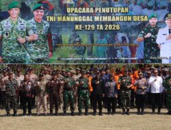 TMMD ke-129 Ditutup, TNI dan Masyarakat Bojonegoro Teguhkan Semangat Gotong Royong