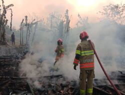 Kebakaran di Sugihwaras Ngraho, Tiga Rumah Kayu Terbakar dan Kerugian Capai Rp204,5 Juta