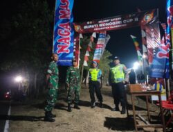 Patroli Malam Berlanjut ke Pengamanan Turnamen, Sinergi TNI-Polri Perkuat Stabilitas Keamanan di Slogohimo