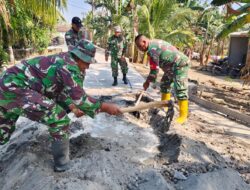 Bukan Sekadar Mengecor, Satgas TMMD Pastikan Jalan Aman hingga ke Pintu Rumah Warga