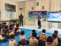 Cegah Bullying Sejak Dini, Babinsa dan Bhabinkamtibmas Edukasi 75 Siswa SDN Ngarum 1