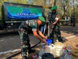 Sinergi TNI dan Lintas Sektor Salurkan 16 Ribu Liter Air Bersih untuk Warga Terdampak Kekeringan di Tawangsari