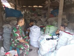 Musim Kemarau, Babinsa Musuk Ingatkan Pengusaha Rosok Waspada Ancaman Kebakaran