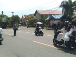 Polsek Tapaktuan Intensifkan Pengaturan Lalu Lintas Saat Jam Pulang Sekolah