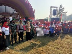 Bati Tuud Koramil Tangen Kawal Karnaval HUT RI ke-81, Ratusan Warga Galeh Tumpah Ruah