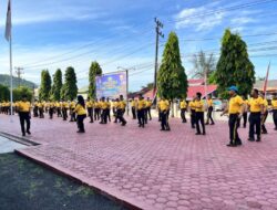 Jumat Sehat di Polres Aceh Selatan, Personel Perkuat Kebugaran dan Kekompakan Lewat Senam Kreasi