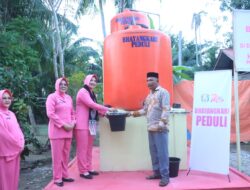 Bhayangkari Peduli Bangun Sumur Bor di Langkahan, Bantu Warga Pulihkan Akses Air Bersih Pascabanjir