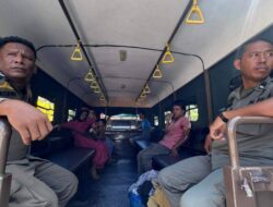 Gelandangan Ditertibkan di Taman Tepi Kali Banda Aceh, Dibawa ke Rumah Singgah
