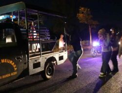 Polwan Polresta Banda Aceh Tertibkan Balap Liar di Ulee Lheue, Sejumlah Pembalap Diamankan