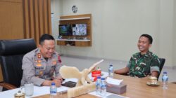 Perkuat Soliditas TNI-Polri, Danyonif TP 449/SH Bangun Komunikasi dengan Polres Sukoharjo