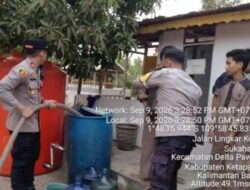 Kemarau Panjang, Polsek Delta Pawan Salurkan 2.000 Liter Air Bersih untuk Ponpes dan Panti Asuhan