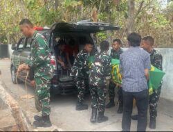Prajurit Yonif TP 449/SH Hadir di Tengah Duka Warga Watubonang, Bantu Proses Pemakaman