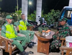 Patroli Malam TNI Sasar Pos Kamling, Warga Diajak Perkuat Keamanan Lingkungan