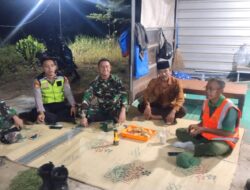 Babinsa Slogohimo Perkuat Kamtibmas Lewat Patroli Malam dan Komunikasi dengan Warga