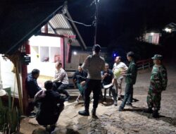 Patroli Malam Koramil Karangtengah, TNI Jaga Kondusivitas Wilayah Wonogiri