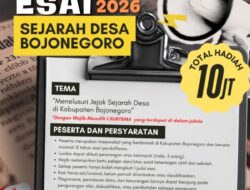 Disbudpar Bojonegoro Buka Lomba Esai Sejarah Desa, Dorong Warga Menggali Jejak Masa Lalu